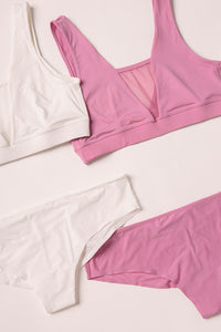 Options, Conjunto Brasier tipo Top deportivo con Panty semibrasilero, Ref. 1499042 y 1199042, Tops, Panties, Ropa interior, Paquete x 2 unidades, Lencería para mujer